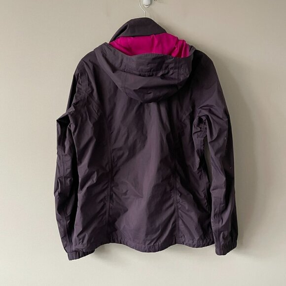 The North Face Hyvent Rain Jacket Waterproof Hooded Full Zip Purple Pink Medium - Picture 3 of 10
